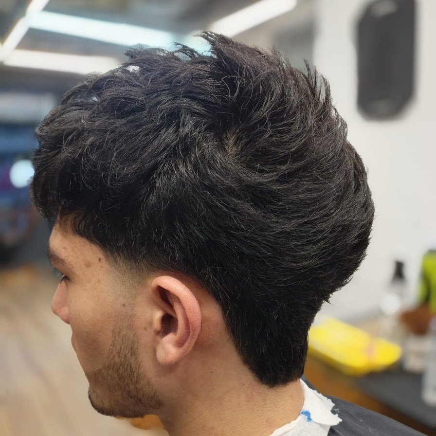 Después: Blowout Taper Fade + Texturizado por Fernando Carmona